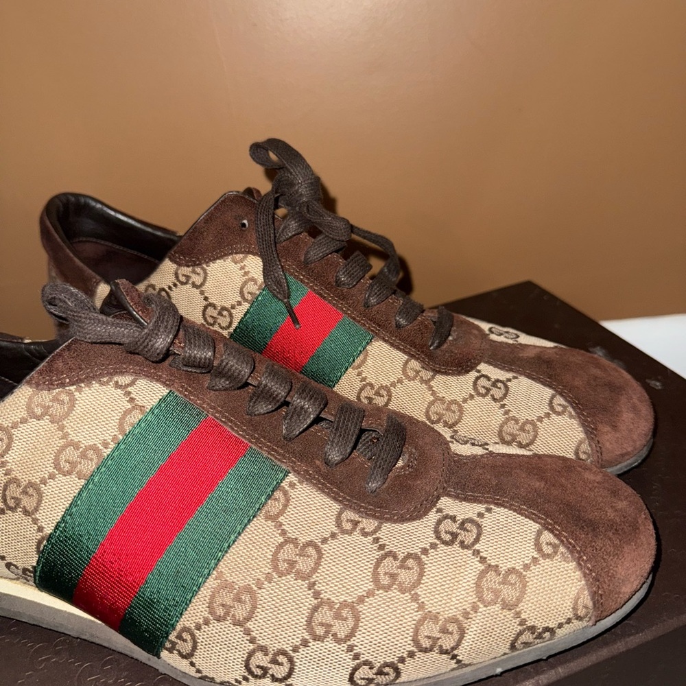 Mens Vintage Gucci Guccissima Sneakers (Men’s Sz 12) - Picture 10 of 14